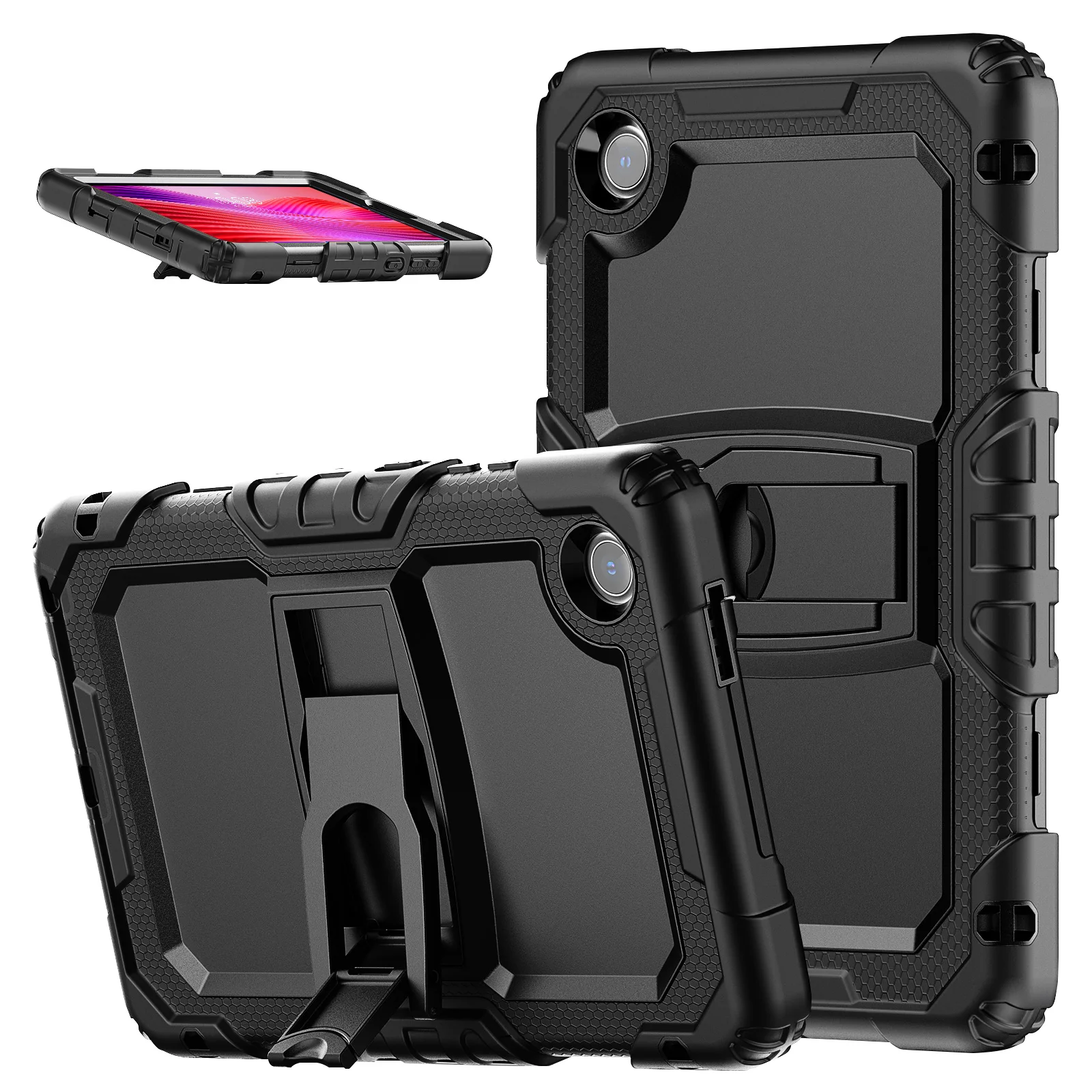 Kids Armor Case for 8.7 Inch Tablet with 360° Rotating Hand Strap and Stand - Shockproof Rugged Cover