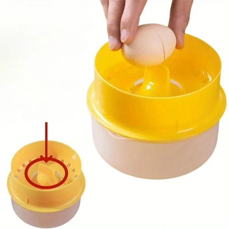 Advanced Plastic Egg White Yolk Separator Essential Kitchen Tool for Baking Cooking and Desserts Durable Easy To Clean Design.