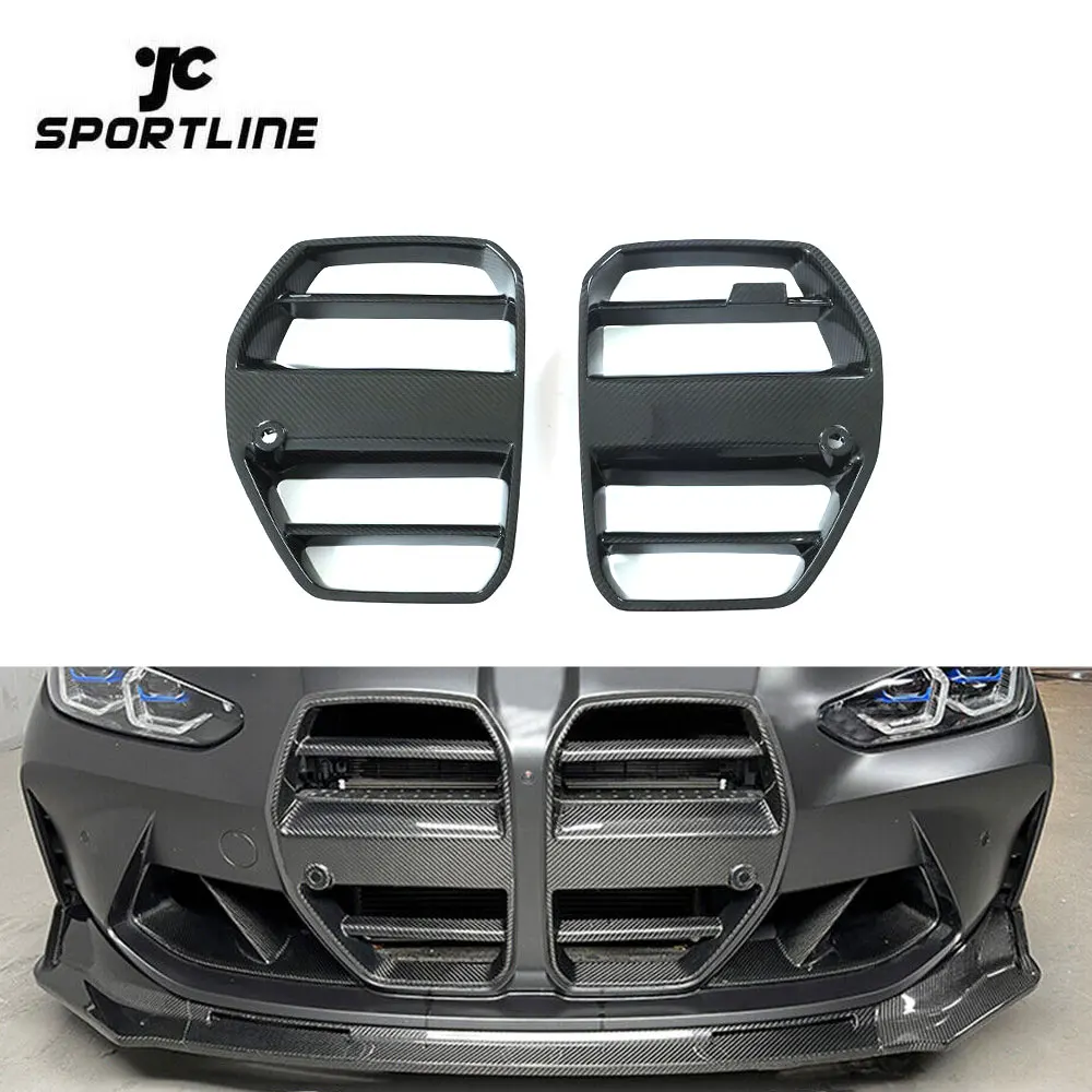 

Pre-preg Dry G80 M3 G82 G83 M4 ACC Carbon Fiber Front Kidney Grille for BWM without 2021-2022