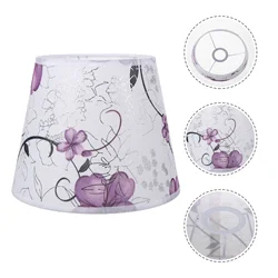 1Pc Lamp Shade Flower Pattern Lampshade Lamp Chimney Lamp Protector