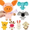 Cute Plush Toys Squeak Pet Cow Rabbit Animal Plush Toy Dog Chew Squeaky Whistling Involved Squirrel Dog Toys 1