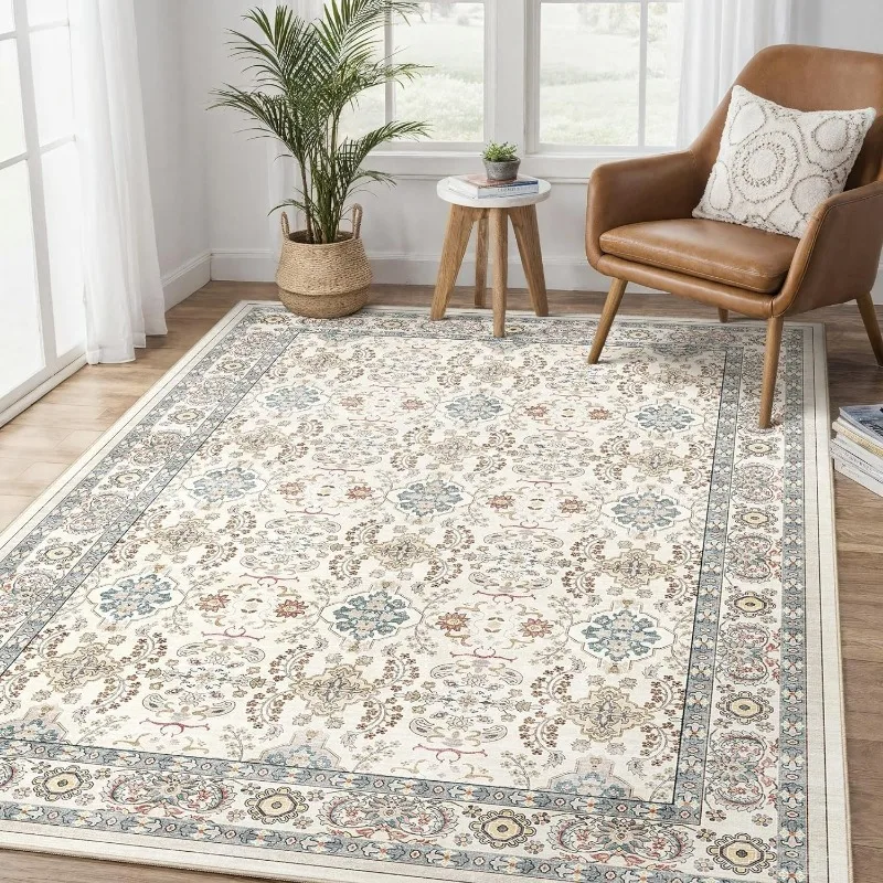 Persian Printed Living Room Carpet Advanced Retro Bedroom Plush Rug Home Decoration Sofa Coffee Table Floor Mat Ковер Tapis 러그 4
