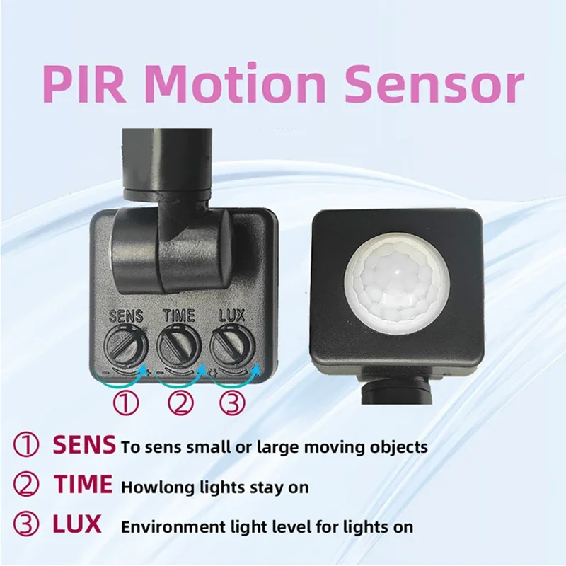LED PIR Motion Sensor Floodlights Outdoor Wall Light White Light 100W 50W 30W 20W 10W IP66 Waterproof LED Spotlights For Garden