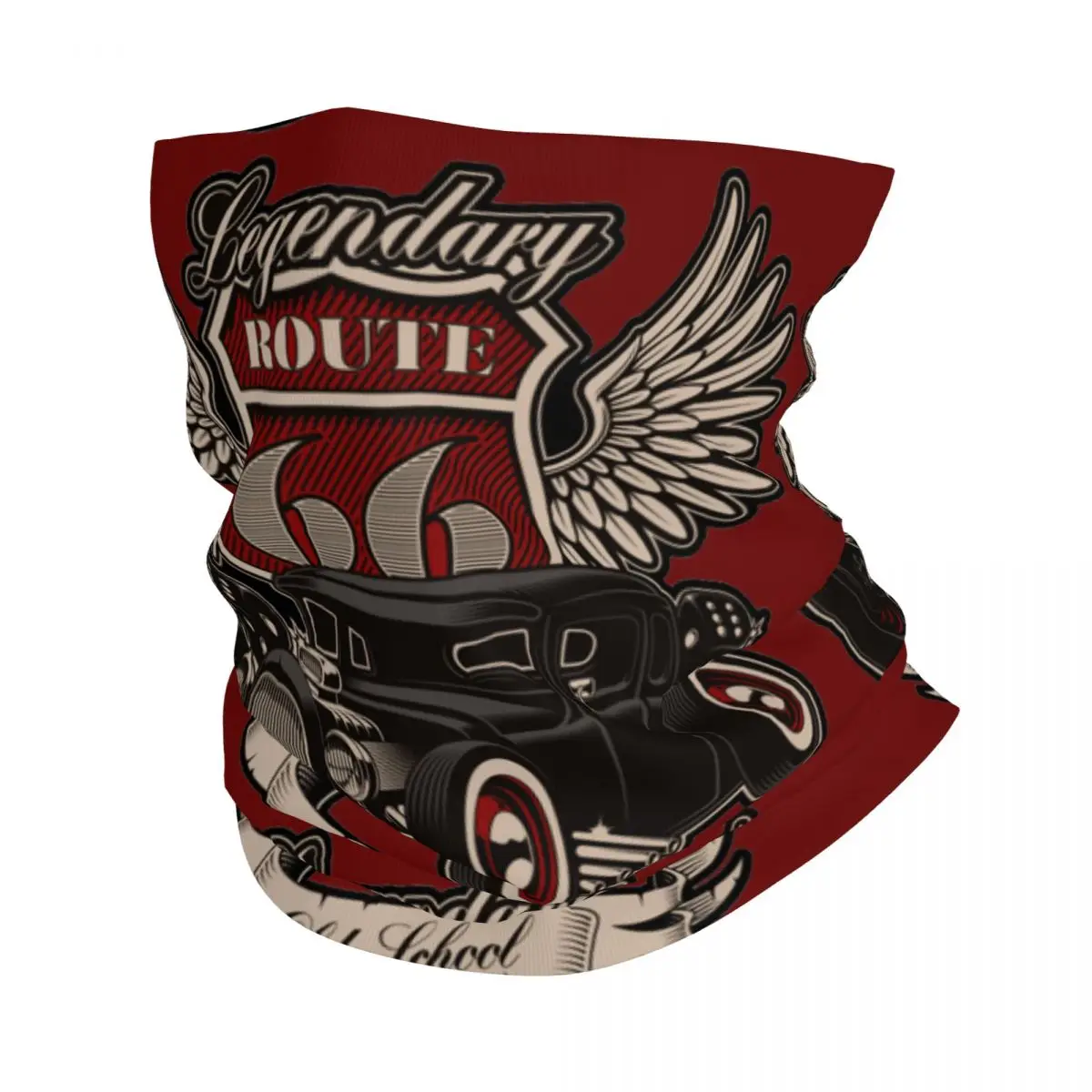 

Бандана на шею Hot Rod, Обложка для шеи с принтом, шарф для мотокросса 66 дюймов, унисекс, ветрозащитный