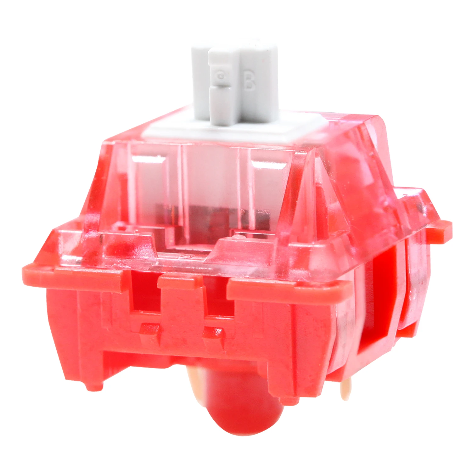 Ciy Red Lotus Switch Linear 45g Clear Red Top Switch mx Stem para Teclado Mecânico 50m Fábrica Stem Lubed pc Nylon Pok