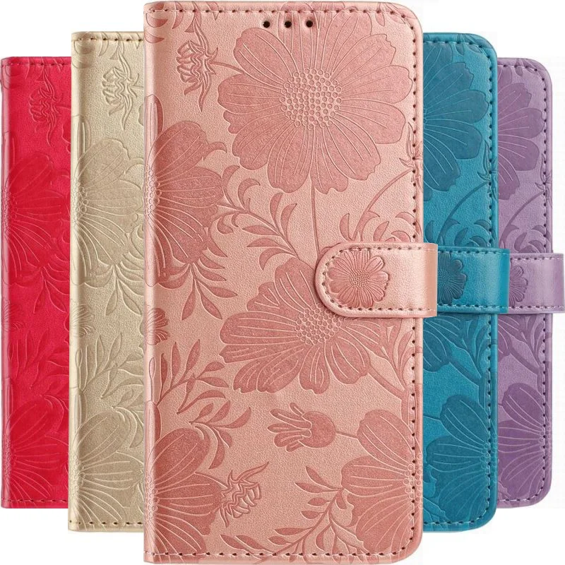 Stylish Women's and Kids' Leather Wallet Phone Case