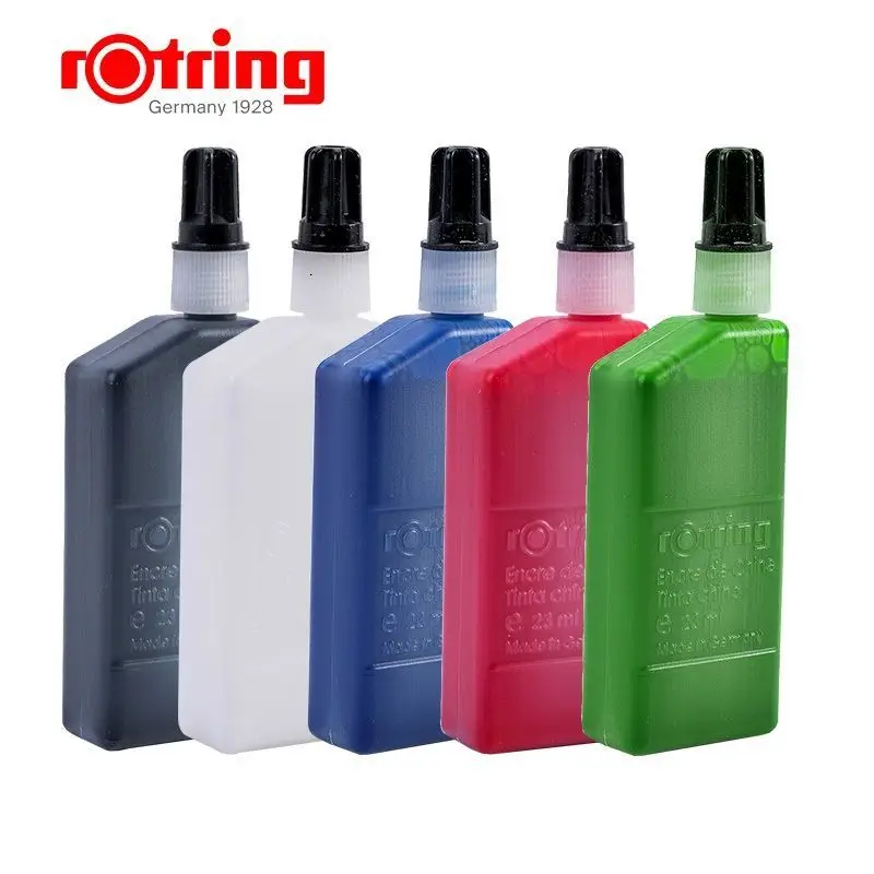 Technical Drawing Pen 1 Bottle rOtring Isograph 23 ml Liquid Ink Black/red/blue High Opacity Ink Excellent Adhesion
