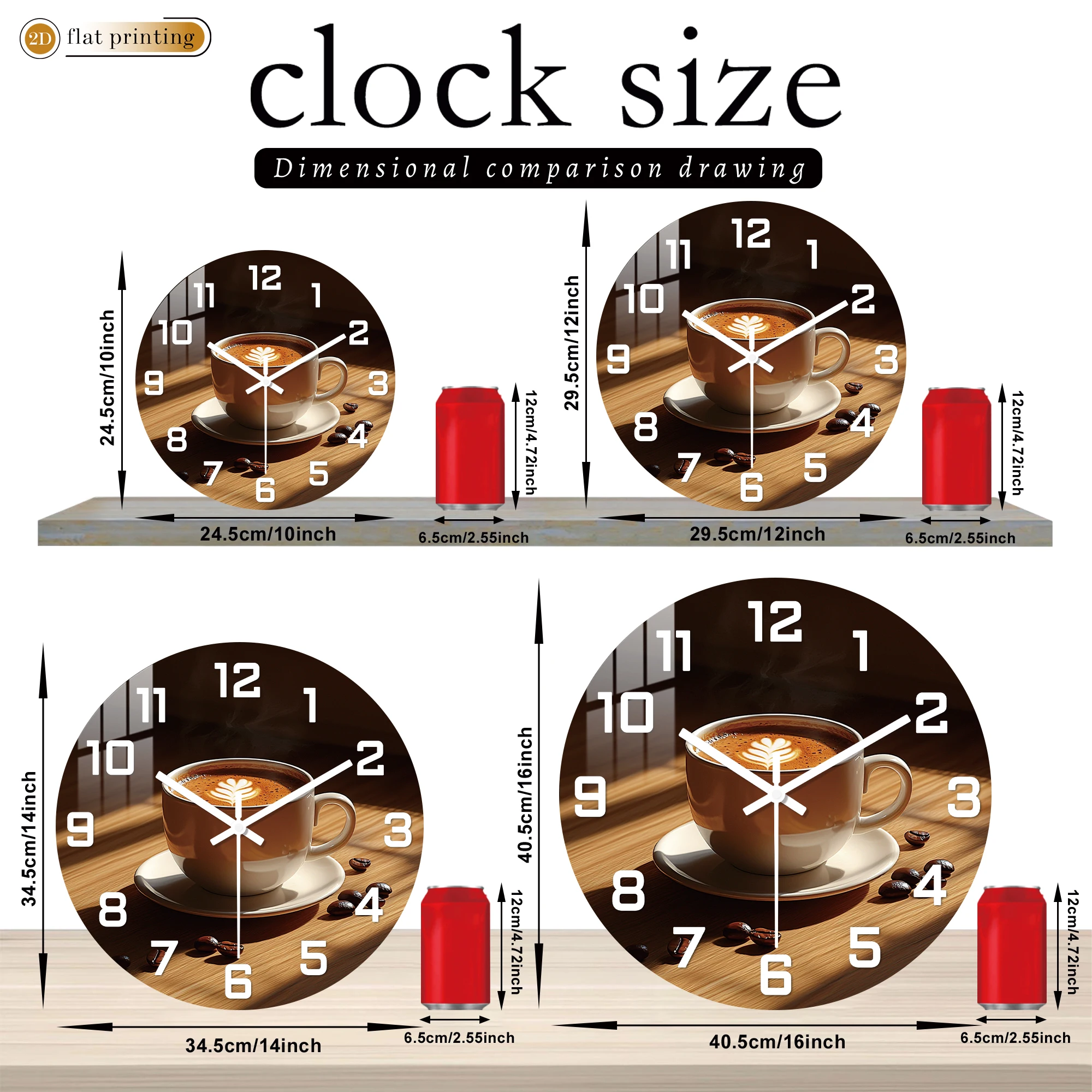 Coffee Cup Wall Clock 3