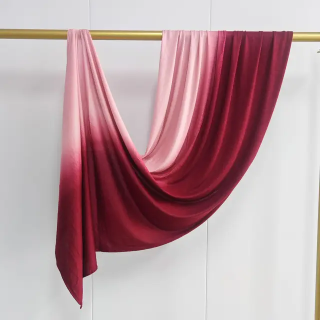 Nouveau Hijabs en Jersey dégradé Double face pour femmes, écharpe en coton pour femmes, enveloppes et châles, bandeau musulman, Turban islamique