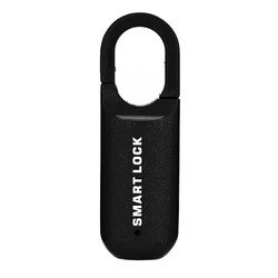 Advanced Biometric Keyless Smart Lock - USB Rechargeable, Fingerprint Access, Anti - theft Security Padlock (Black)