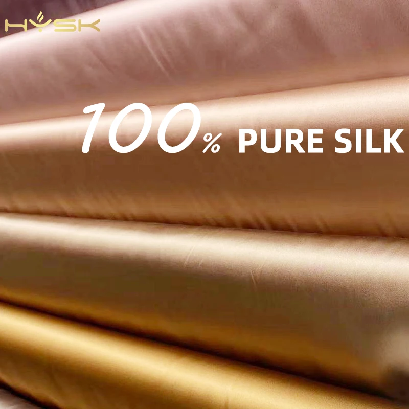 100% pure silk satin fabric for robe gown