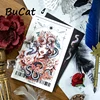 2m/Roll Laser Silvery Snake Flower PET Washi Tape Transparent Roll Stickers Decorative Tape For Diary Scrapbooking Journal 4