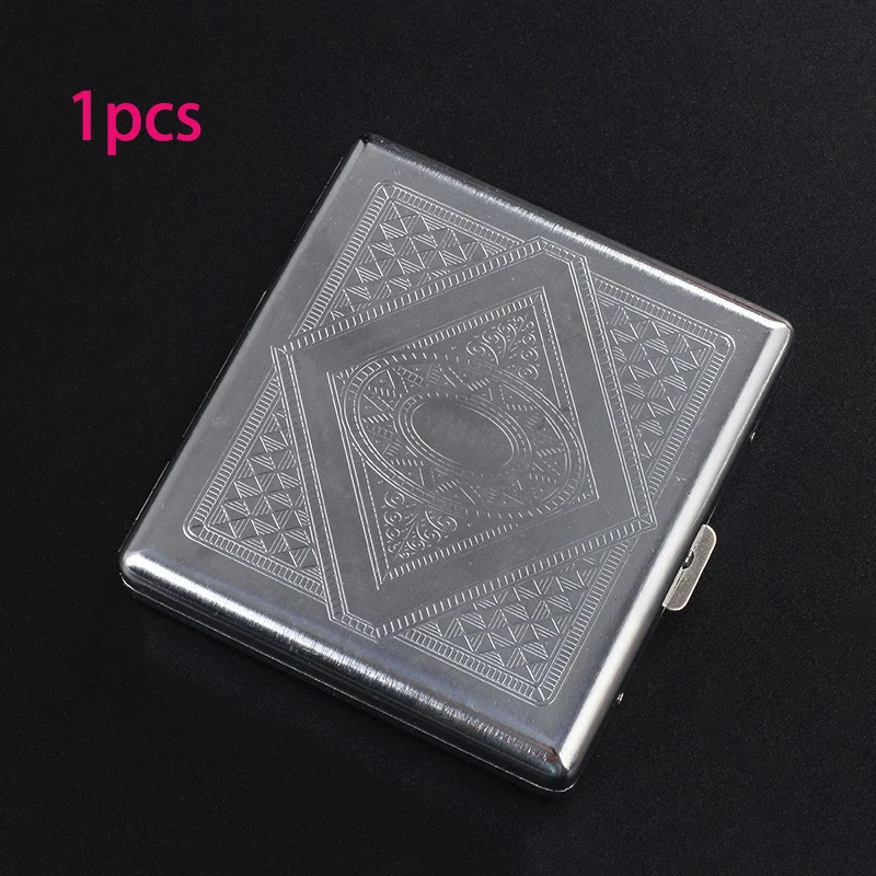 Compact and Sleek Metal Cigarette Storage Case - Holds Up to 20 Cigarettes