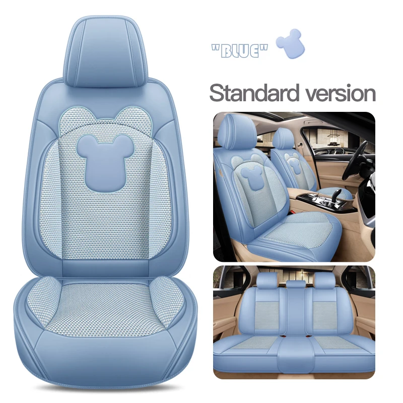 Universal Car Seat Covers For Sedan Suv Durable Leather Full Set Five