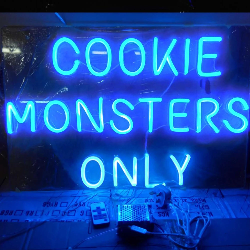 Fresh Baked Cookies Illuminated Dual Color LED Enseigne Lumineuse Neon Sign Blanc Et Orange 300 X 210mm St6s32-i0513-wo