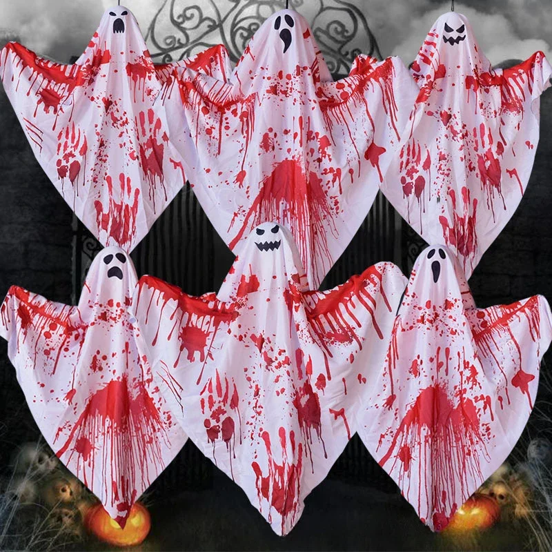 Halloween Ghost Decoration Set Blood Cloth Horror Props