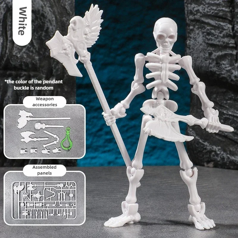 Articulated 3D DIY Skeleton Decor and Prank Toy Action Figure