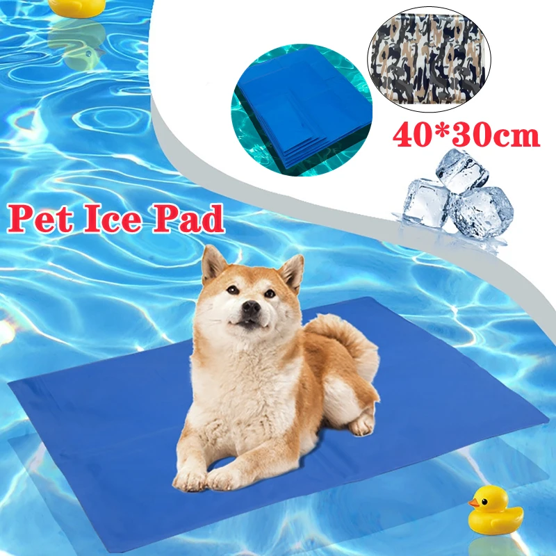 Pet Ice Pad Summer Dog Cool Pad Dog Cage Cool Pad Teddy Kennel Cat Cool Pad Golden Retriever Summer Coperta Bed 40*30Cm