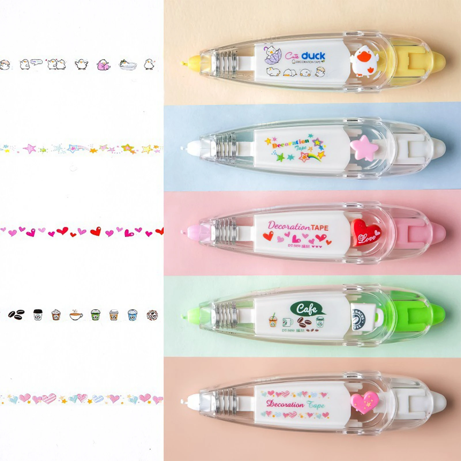 Mechanical Design Pattern Lace Contour Painting Pen Planner Journal DIY Doodles Graffiti Draw Decor Correction Tape 1Pc