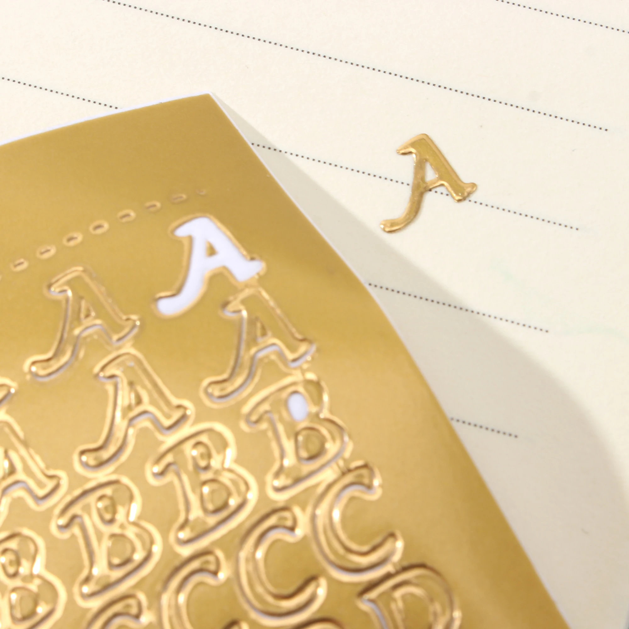 

Letter Number Letter Stickers for DIY Idol Card Album Bronzing Gold Silver Scrapbooking Diary Sticker Korean Stationery 1Sheet