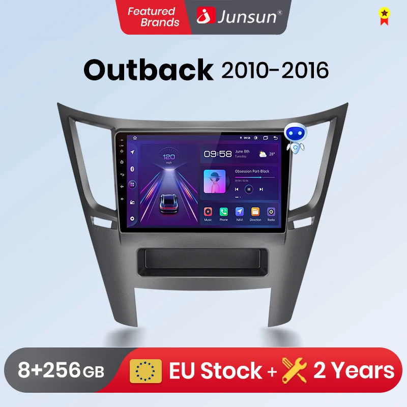 Junsun V1pro Ai Voice 2 Din Android Auto Radio For Subaru Outback 2010