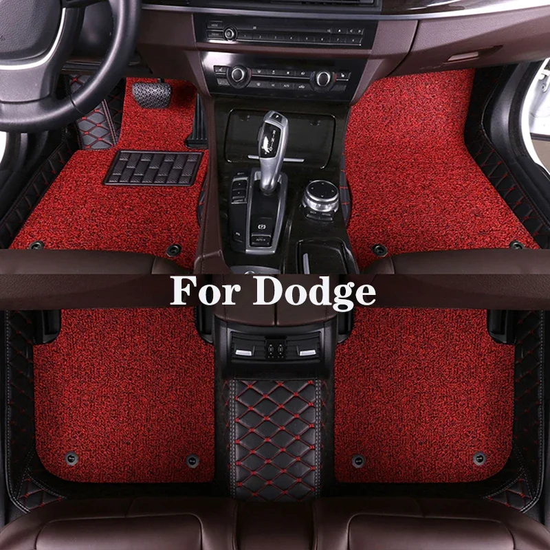 

High Quality Customized Double Layer Detachable Diamond Pattern Car Floor Mat For Dodge Avenger Caravan Grand Caravan Auto Parts