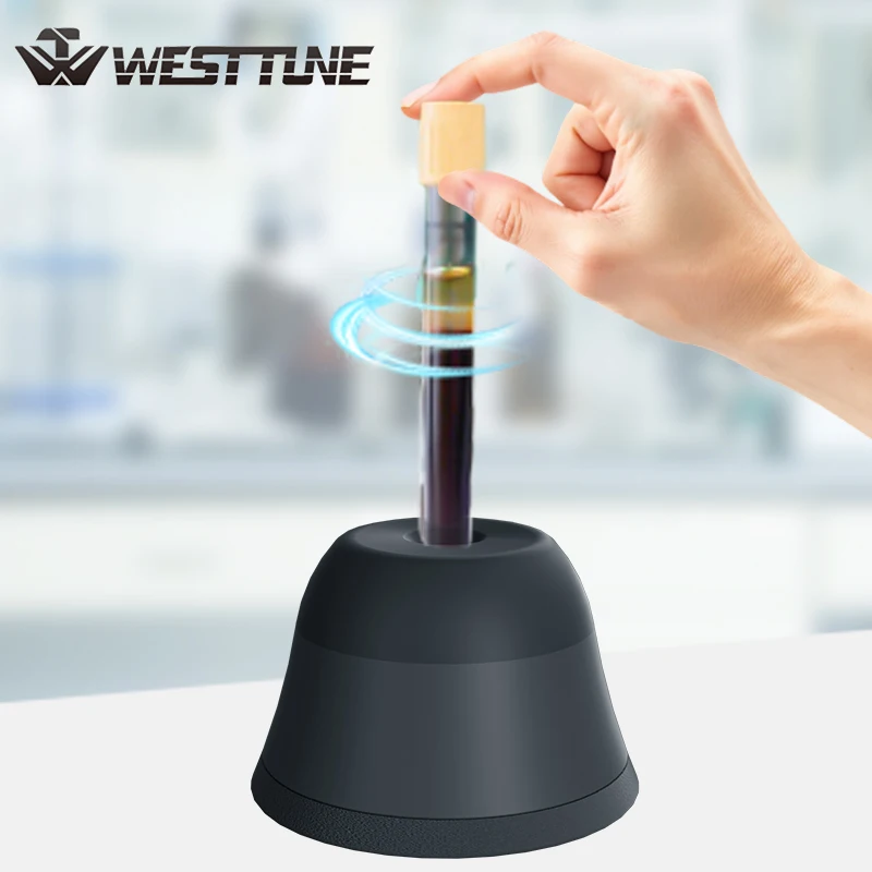 WESTTUNE Mini Vortex Mixer with Touch Function Lab Vortex Shaker for Eyelash Sharker Glue Adhesives Gel Polish Test Tube 3000RPM