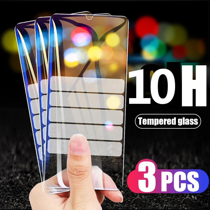 Tempered Glass Screen Protector 3-Pack, Anti-Shatter 10H Display Shield