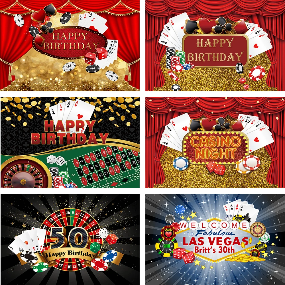 Casino Backdrop Personalized, Casino Theme Party Decorations, Casino Party  Decor, Vegas Poker Themed Backdrop 