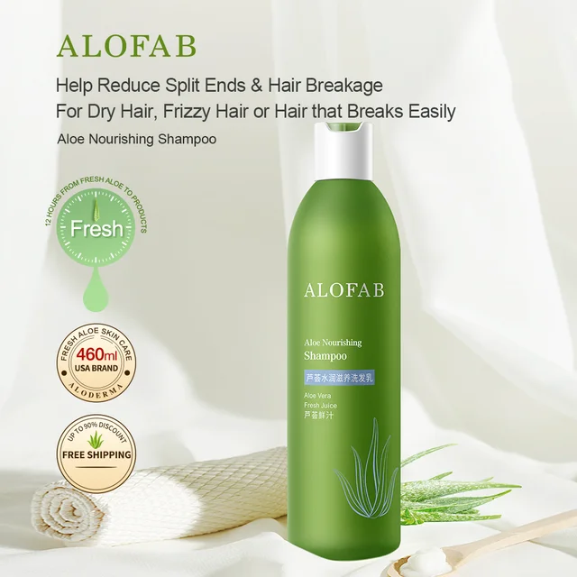 ALOFAB-Shampooing nourrissant et réparateur, bio, profitabilité, e Vera,  soin des cheveux hydratant, soin du cuir chevelu, anti-chute de cheveux,  460ml - AliExpress
