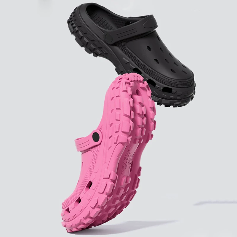 Women Platform Sandals 2024 Summer Closed Toe Non-slip Beach Sandals Woman Lightweight Soft Bottom Non-slip Sandalias for Home