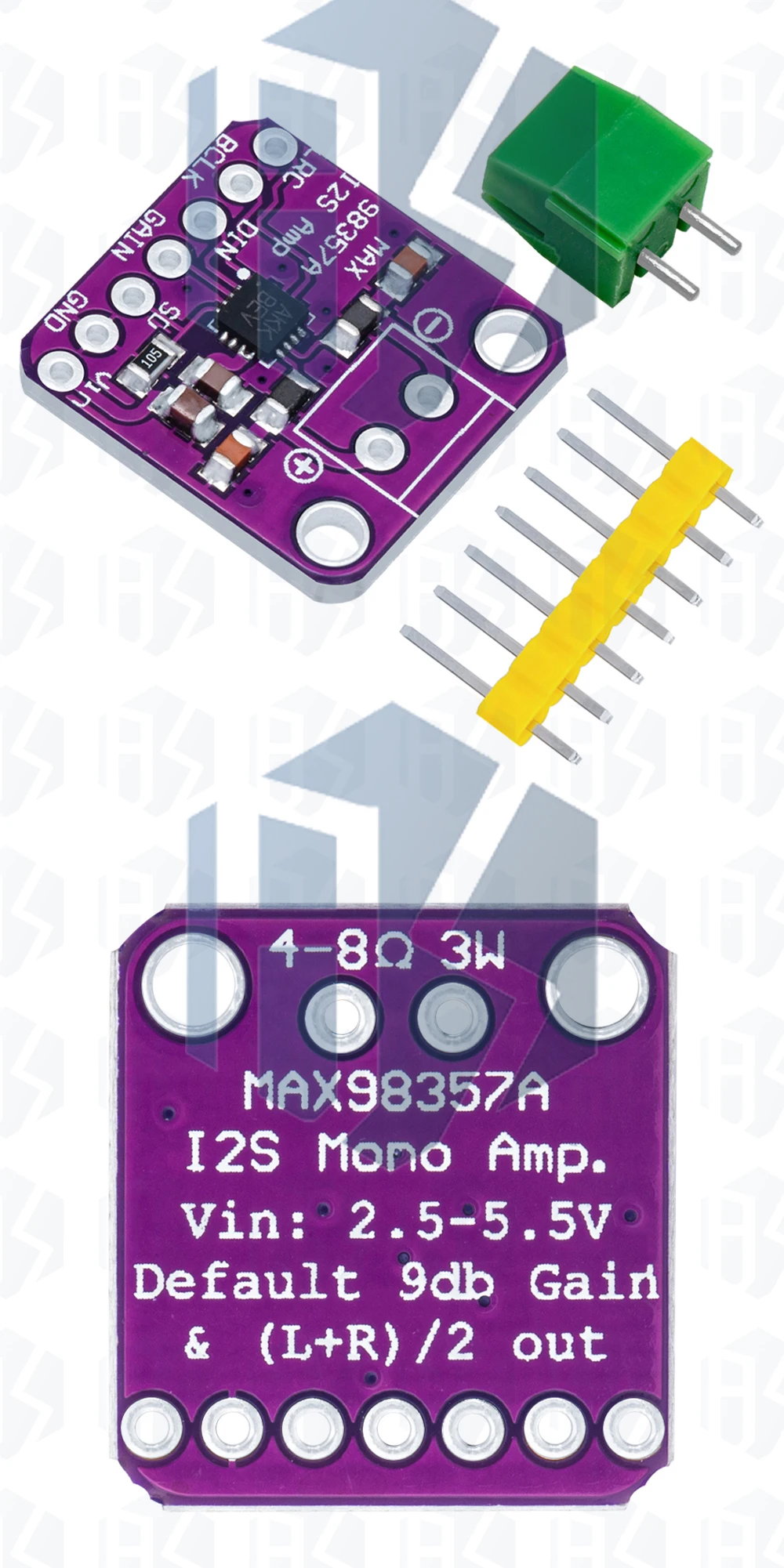 1 ~ 10PCS MAX98357 3W Klasse D Verstärker Breakout Interface I2s Dac Decoder Modul Filterlose Audio Board für Raspberry Pi Es EGBO – Detail 8