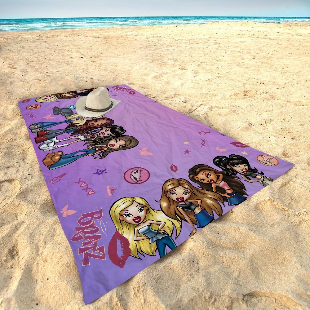 Lovely Doll Bratz Towel Microfiber Beach Towel Absorbent Quick dry Soft Yoga Swimming Resort Mountain Climbing Towel 6