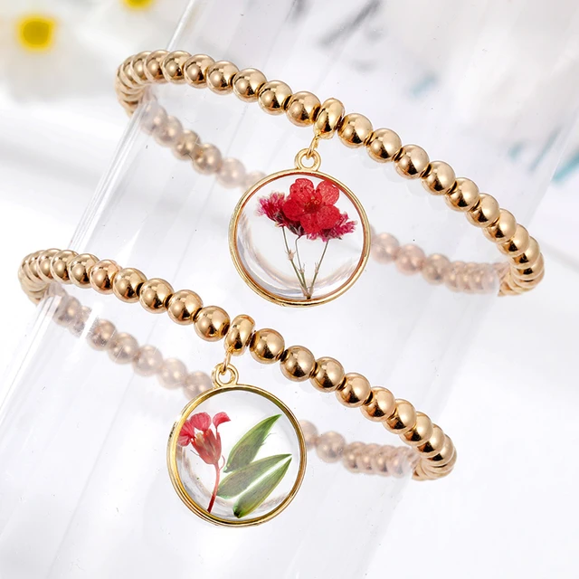 Amazon.com: 14k Solid Gold Flower Bracelet for Women | Dainty Real Gold  Tree of Life Charm | Lotus Chakra Family Bracelet | Women's Gold Jewelry |  Adjustable Chain | Yellow, White or