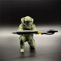 3D Printed Tactical Pen Holder Cool Desktop Organizer Soldier Statue Creative Military Gift Office Stationery Stand 5