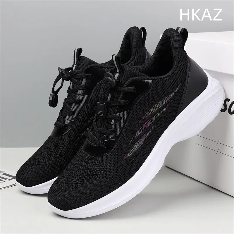 

Повседневная обувь для мужчин, модная универсальная нескользящая обувь с круглым носком, модная Легкая удобная эластичная обувь с низким верхом