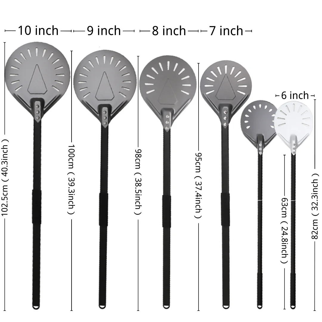 Adjustable Pizza Peel - Nonstick Pizza Turner for Oven Baking