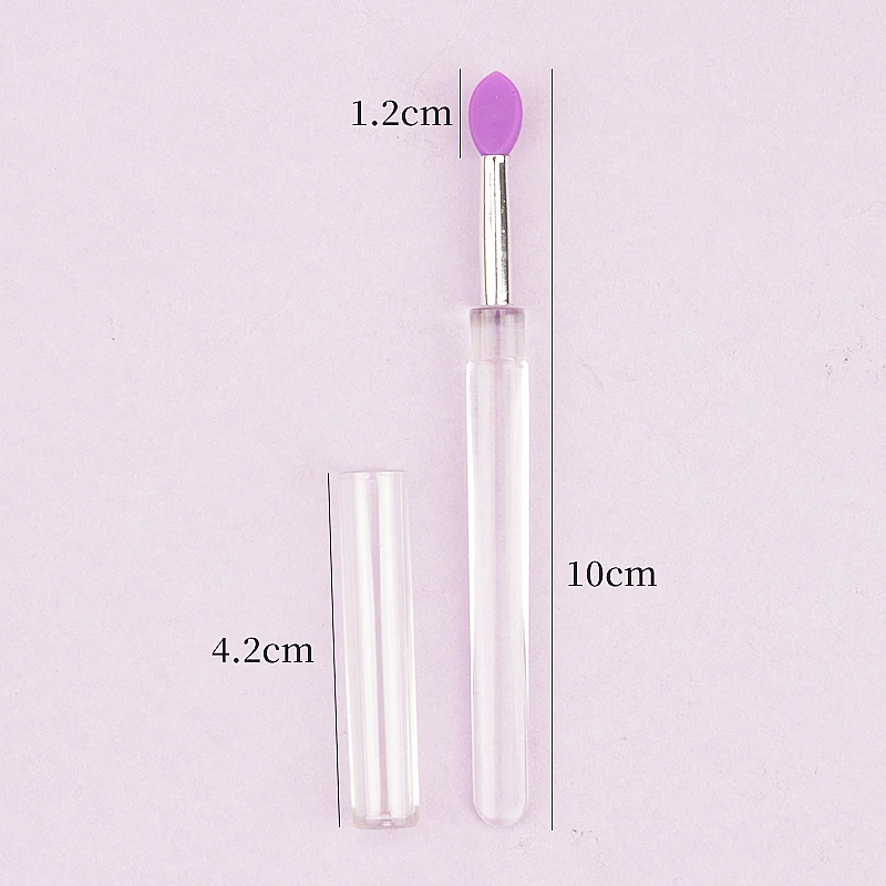 Enhanced Product Title: 5-Piece Portable Silicone Lip Brush Set with Cover – Soft Multifunctional Lip Applicator and Makeup Tool