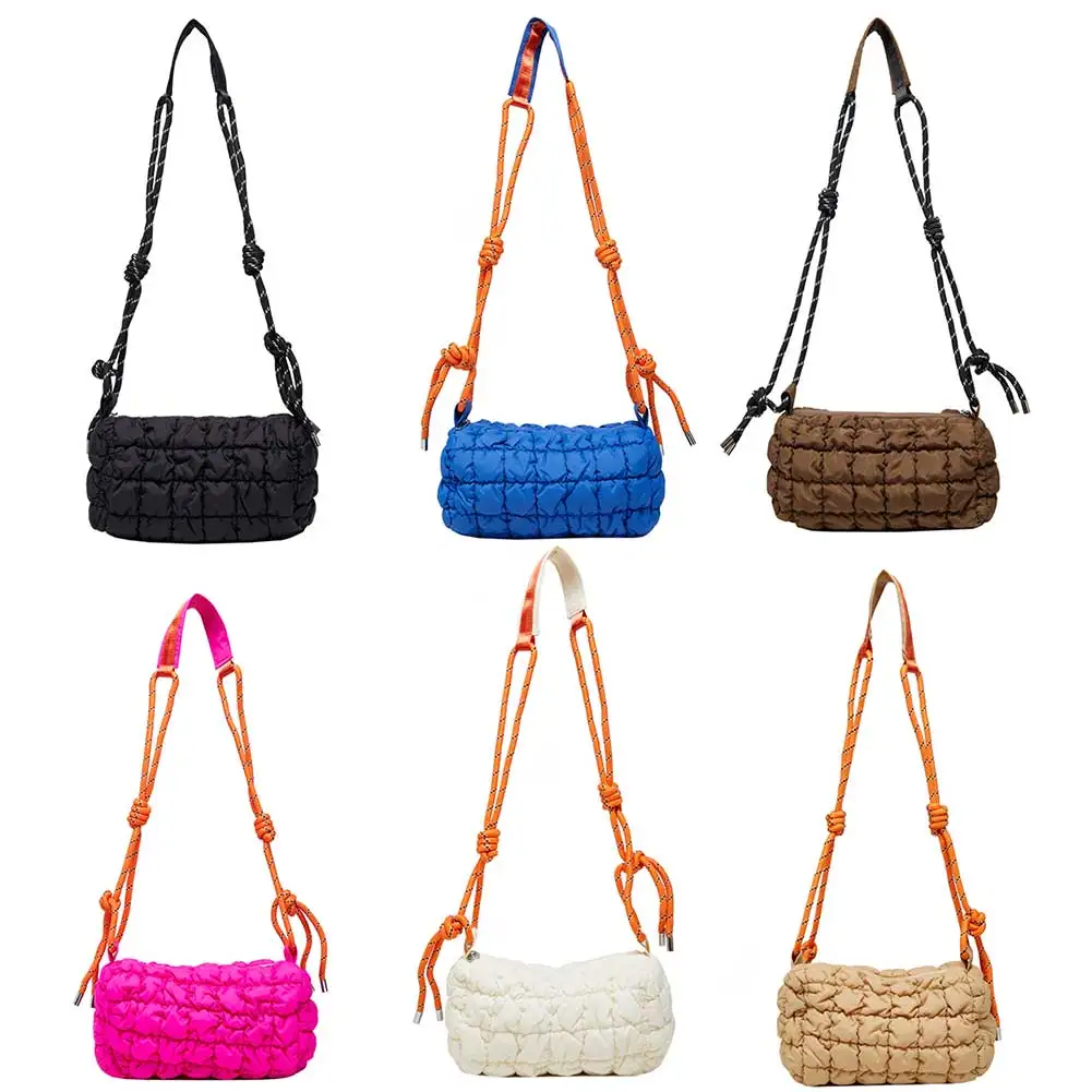 Nylon Quilted Cloud Crossbody Bag for Women