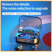 

TWS Bluetooth 5.1 Earphones 2000mAh Charging Box Wireless Headphone 9D Stereo Sports Waterproof Earbuds Headsets With Microphone