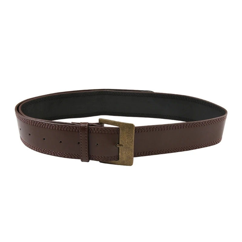 

Women Pin Buckle Belt Aesthetic Wide Belt Gothics Style Pants Decorative Belt Teens Girl Waistband Clothing Accessories 57BD