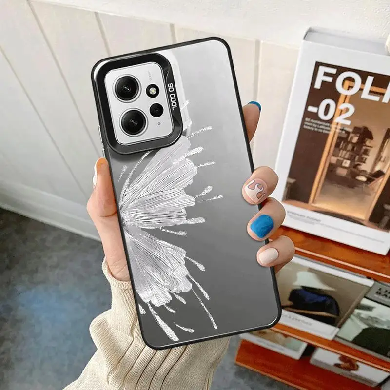 Bellissima custodia per telefono con motivo a farfalla per Xiaomi Redmi A1 A2 Plus A3x 12 13 12C 13C 5G Poco C50 C51 C61 X3 NFC TPU Soft Shell_voghion.com
