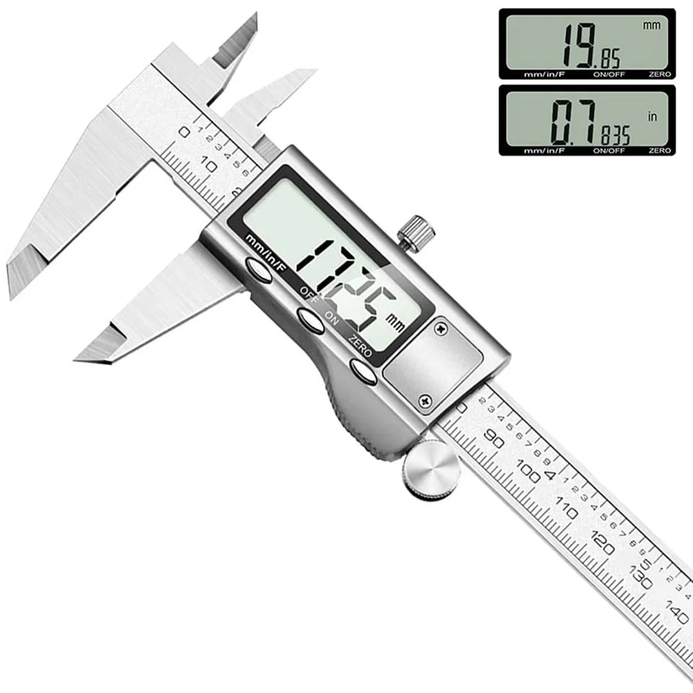 

1pc Vernier Calipers Metal Digital Caliper 6 "150mm Measuring Instrument Measuring Tool