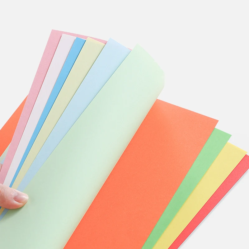 100 Pieces of 80g Draft Paper A4 Copy Paper White Pink Green Blue