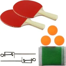 Morbeyazhome Table Tennis Racket Set Fishnet 2 Racket 3 Ping-Pong Ball 2 Fishnet Rebar 1 Fishnet tanie tanio TR (pochodzenie)