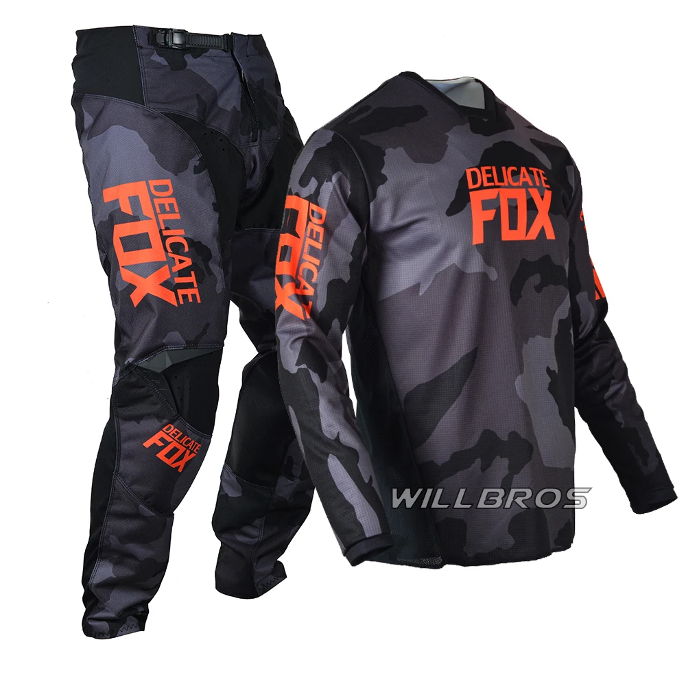 Delicate Fox 180 Oktiv Trev Jersey Pants Motocross MX Combo Enduro Gear Set MTB ATV UTV DH Bike Outfit Moto Cross Suit Kits Men