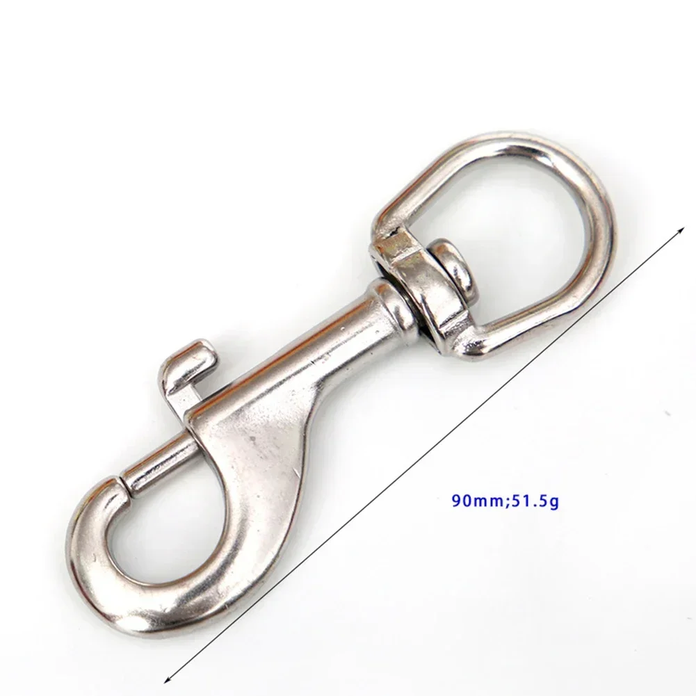 Scuba Diving Stainless Steel Quick Carabiner Swivel Eye Bolt 70-120mm Double Ended Snap Bolt Hook Clip For BCD Safe New 4