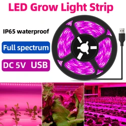 Full Spectrum LED Plant Grow Strip Light for Hydroponics and Greenhouse Gardening (IP65 Waterproof)