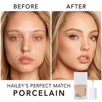 VERONNI Liquid Foundation Cream for Face 10ml High Coverage Makeup Base Sunscreen SPF30 Waterproof Concealer Makeup Foundation 2