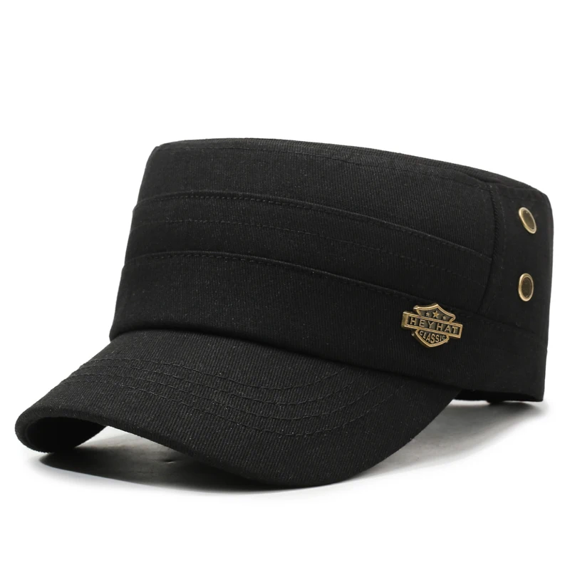 Casual Minimalist Flat Top Sun Hat for Spring & Autumn Outdoor Activities